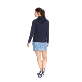 Alternate View 2 of Mesh Snorkel Zip Pull-Over Hoodie